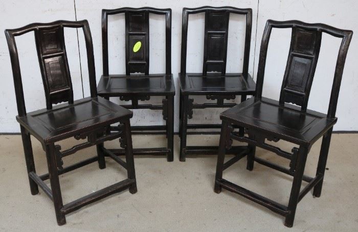 Set of 4 Asian tang chairs