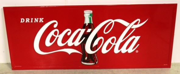 Large Coke advertising sign