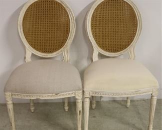 Alden Parkes Provencial cane back chairs