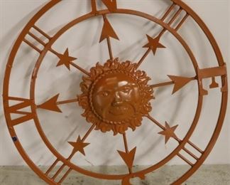 Compass with sun face