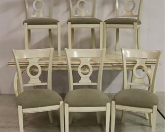 Painted dining table set