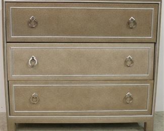 Holtz grey faux shagreen chest
