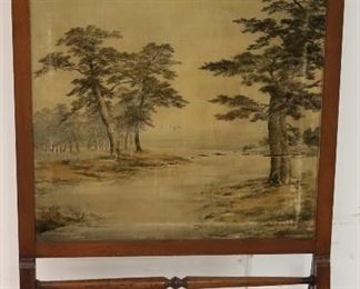 Fire screen w/ scene