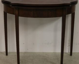 Hepplewhite inlaid game table