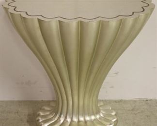 Scalloped table by Alden Parkes