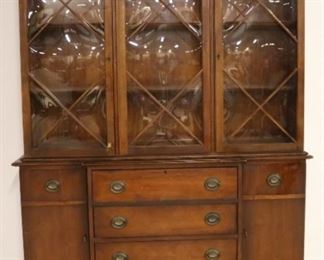 Bubble glass vintage breakfront