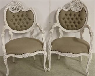 Pair French chairs by Iron Butterfly