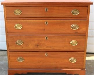 4 Drawer chest w/ brass hardware