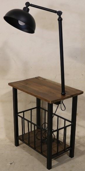 Chairside table w/ lamp