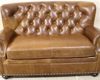 Lazzaro Leather Chesterfield settee
