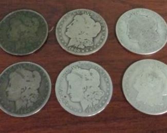 Morgan silver dollars