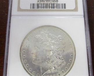 1883-O graded silver dollar