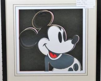 Mickey Mouse giclee by Andy Warhol