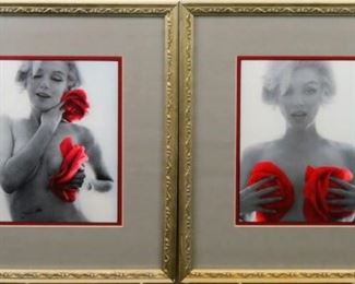 Marilyn Monroe red roses