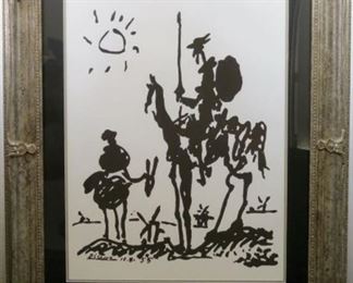 Don Quixote silkscreen by Picasso