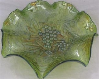 Imperial Grape carnival glass bowl