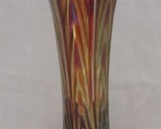 Carnival glass vase