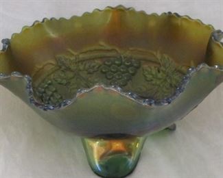Grape & Cable footed bowl