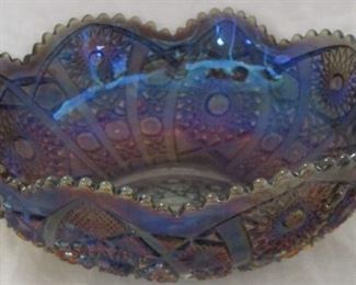 Hobstar carnival bowl by Imperial