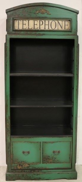 Telephone booth bookcase