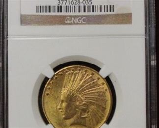 1926 $10 Gold Indian MS62