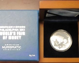 2012 China 1 oz Silver proof box set