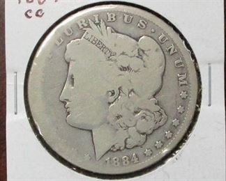 Carson City silver dollar 1884