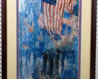Avenue in the Rain by Childe Hassom