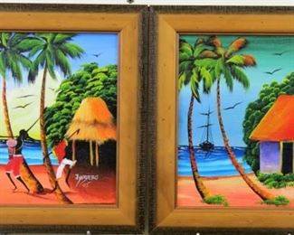 Original oil on Board by J. Vandero
