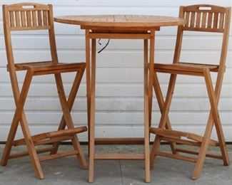 Teak Pub Table and chairs