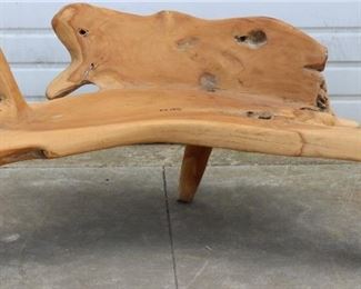 Teak drift wood bench