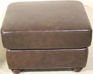 Leather Italia Brown Ottoman