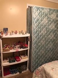 Christmas ornaments, queen size mattress and box springs