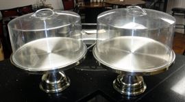 Winco 13" Cake Stands With Lids Qty. 2