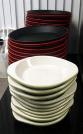Diversified Ceramics 12 Oz. Au Gratin Dishes Qty. 10 And 10" Table Craft Plate Trays Qty. 50