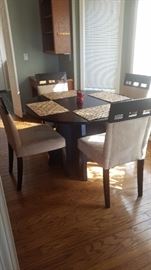 4 chair round table set, very comfortable