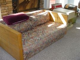 Matching Mid Century love seat, contemporary end table too