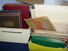 several dozen old maps of Europe, world war, and other