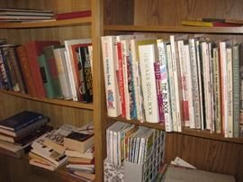These are sewing and craft books....there are literally 100's of books throughout the house