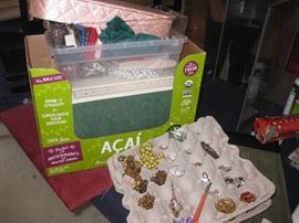 Boxes of costume jewelry to unpack yet