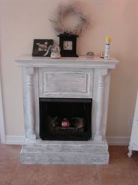 Electric fireplace with mantle $150.00