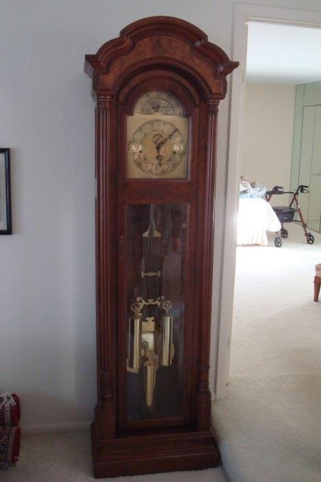 Seth Thomas moon phase grandfather clock.