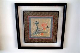 Oriental painting on silk.