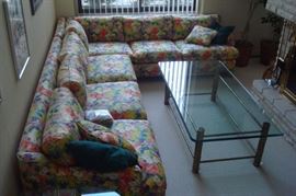 Sectional sofa.