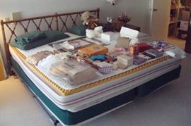 King bed and misc items.