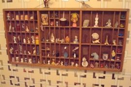 Shadow box & contents.