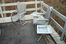 Heavy duty aluminum patio furniture.