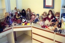 Some of the many dolls.