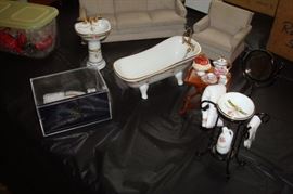 Doll bathroom set made by Rutter Germany.