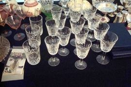 Waterford stemware.